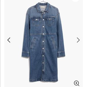 Denim Snap Shirtdress in Sturgiss Wash